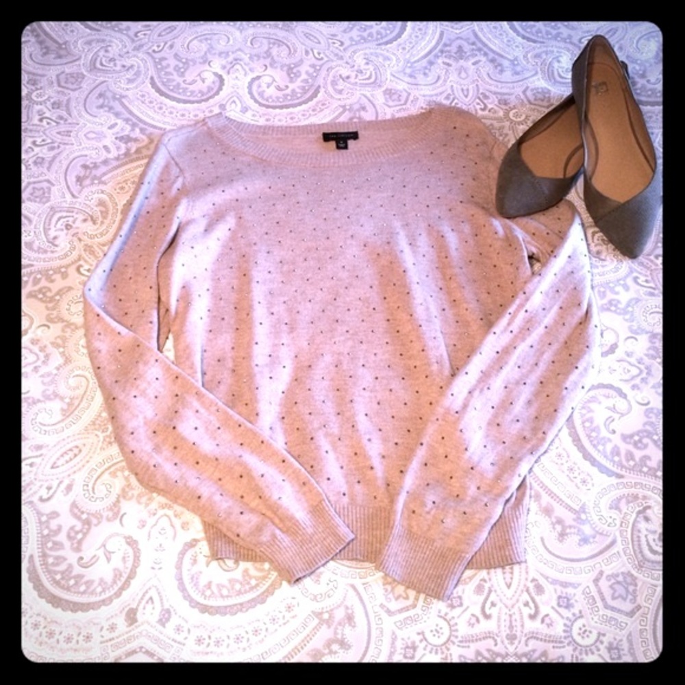 Studded Beige Sweater